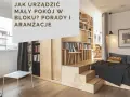 Inspirujące pomysły na pokój: funkcjonalna zabudowa z łóżkiem i biblioteczką, idealna do małych mieszkań w bloku.