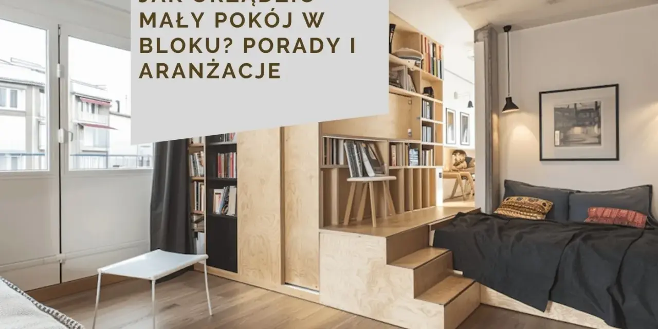 Inspirujące pomysły na pokój: funkcjonalna zabudowa z łóżkiem i biblioteczką, idealna do małych mieszkań w bloku.