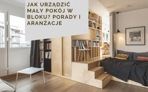 Inspirujące pomysły na pokój: funkcjonalna zabudowa z łóżkiem i biblioteczką, idealna do małych mieszkań w bloku.